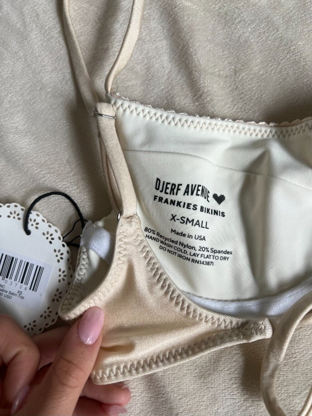 Djerf Avenue x Frankies Bikinis Matilda Underwire Top - Sand Castle - Picture 5 of 5